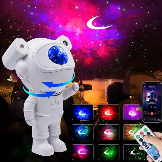 New Galaxy Star Projector Astronaut Lamp