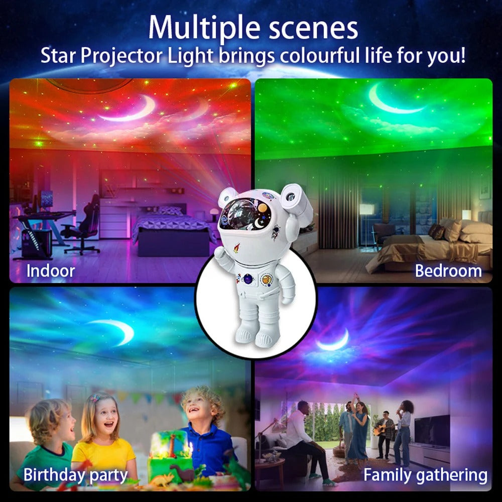 New Galaxy Star Projector Astronaut Lamp